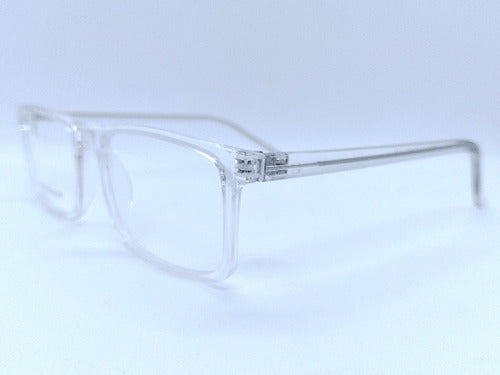 Gatizzoni Transparent Square Frame Glasses for Men Unisex Fashion 3