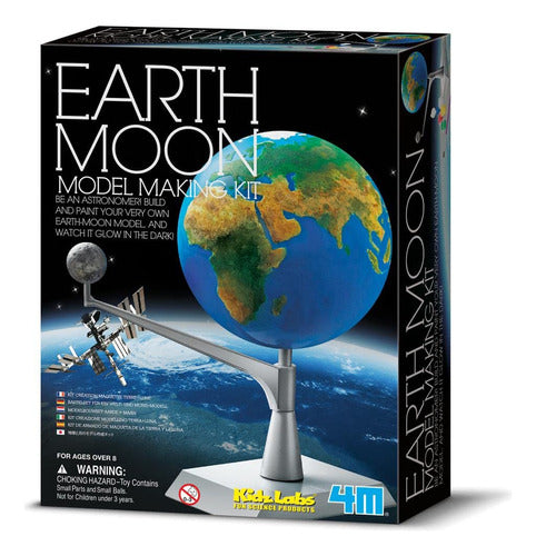 Modelo 3d Tierra Y Luna Kidzlabs 4m 0