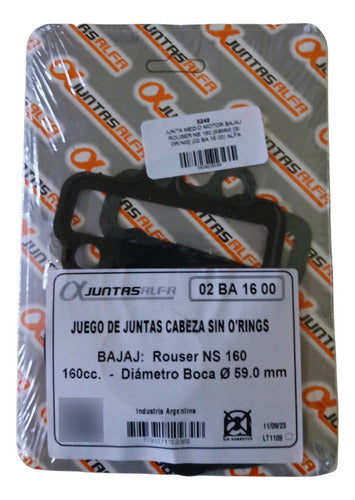 Alfa Junta Medio Motor Bajaj Rouser NS 160 (59mm) [s/ Oring] 0