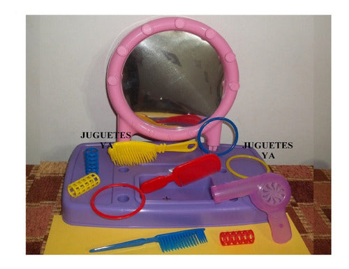 Toy Dresser Salon Set + Complete Accessories 1st Infancy 1