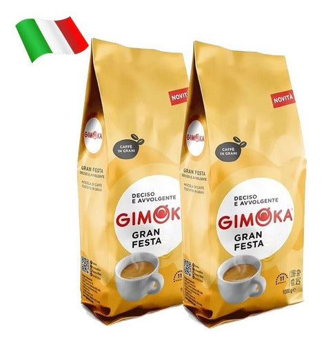 Gimoka Café Granos Gran Festa X 1 Kg - Italia - 2 Unidades 0