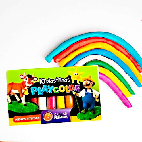 PlayColor Plastilinas X 10 Colores Surtidos 1