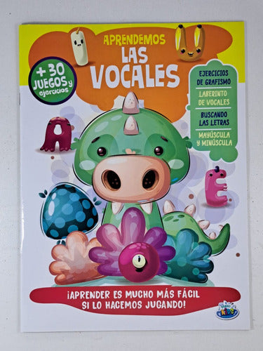 Aprendemos Las Vocales - Libro Infantil De Aprestamiento 1