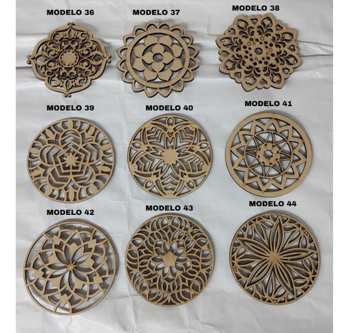 10 Mandalas 20cm En Fibrofacil 3