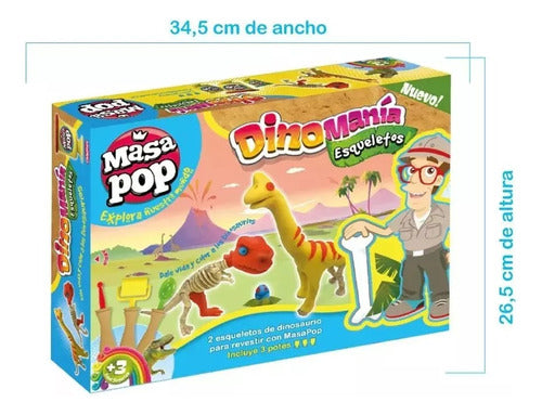 Chikimasa Juego De Masas Pop Dinomanía Esqueletos J4005 1