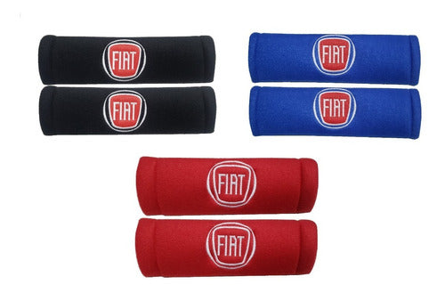 Fiemo Fundas Absorbent Seatbelt Cover with Fiat Logo 0