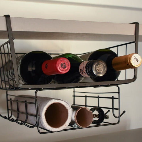 Búho Store Hanging Organizer Basket for Under Shelf Hooks 6