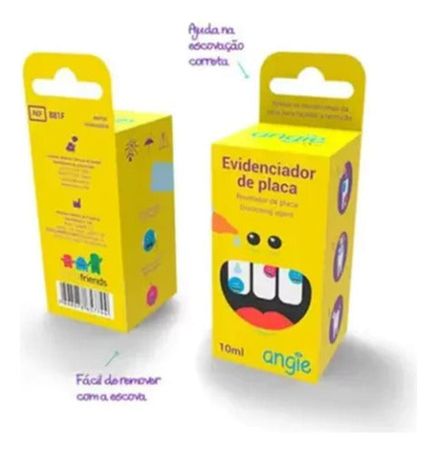 Evidenciador De Placa Bacteriana - Infantil - 10 Ml - Angie 6