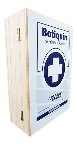 First Aid Kit Lisfar Wooden Box 38 Elements 1