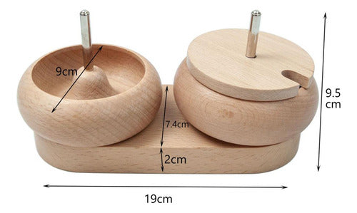 Girador Manual De Miçangas Com 2 Peças De Tigelas Para Artes 1