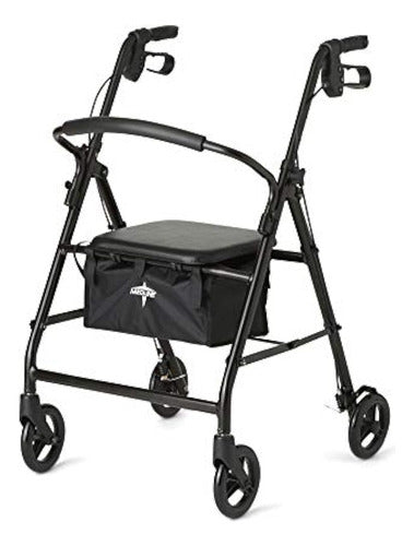 Medline Aluminum Walker with Seat, Walker 0