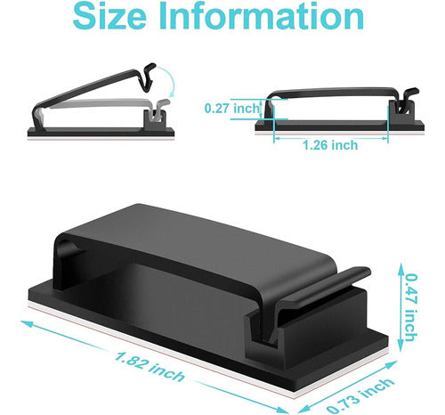 Clips De Gestión De Cables Debajo Del Escritorio Tidyhelper, 2