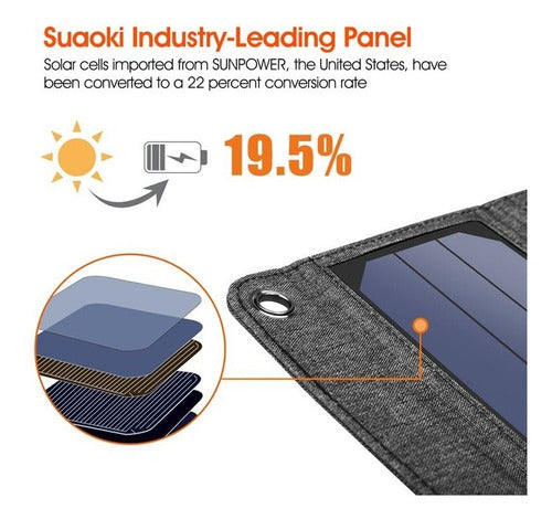 Panel Solar  15w  Plegable Impermeable Ph Ventas 1