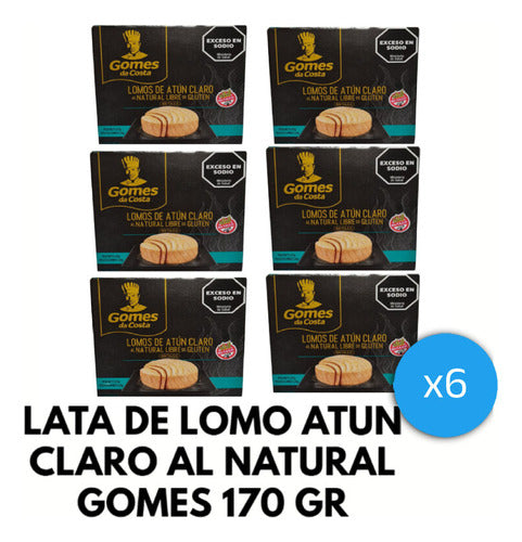 Gomes Da Costa Atun Claro Al Natural Lomitos Lomo 170 Grs X6 1