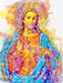 Genérica Vinilo Decorativo 50x75cm Jesus Cristo Color Moderno M5 0