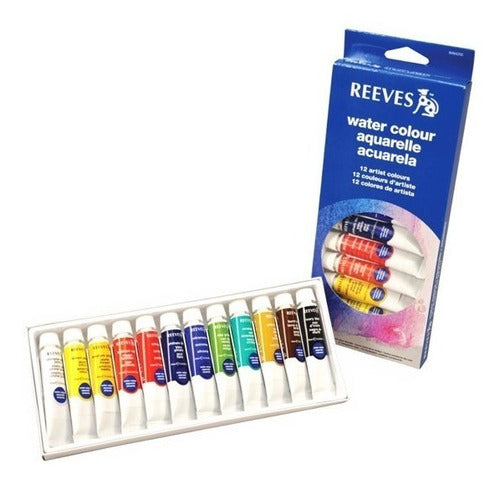 Reeves Watercolors in 10 ml Tubes - Set of 12 0