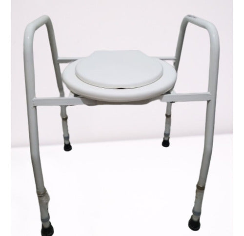 Apodi Adjustable Aluminum Toilet Lift Chair with Reservoir 1