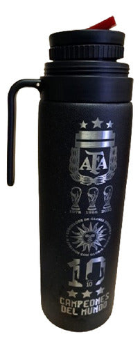 LaserCaba Stainless Steel Thermos 1 Liter Argentina Champion Messi 1