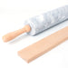 Feel Bazar Marble Rolling Pin with Wooden Handle 46cm 2