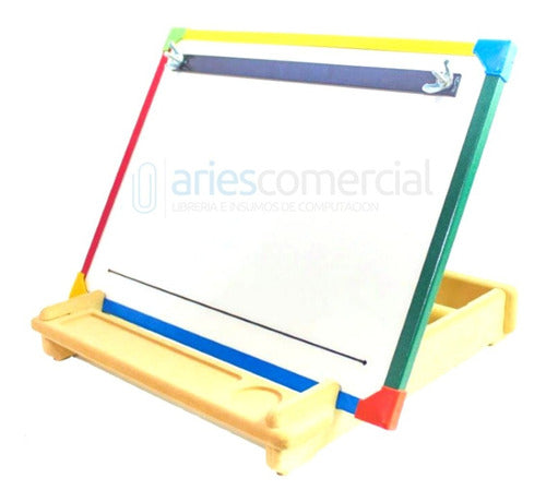 Aries Kids Tabletop Easel Blackboard 30x40cm Includes Paper 1