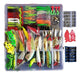 Smartonly Fishing Accessories Kit - 275pcs Soft Frog Lures 0