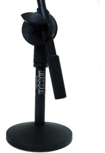 Moon Table Double Microphone Stand with Flexible Neck PMM03D 3