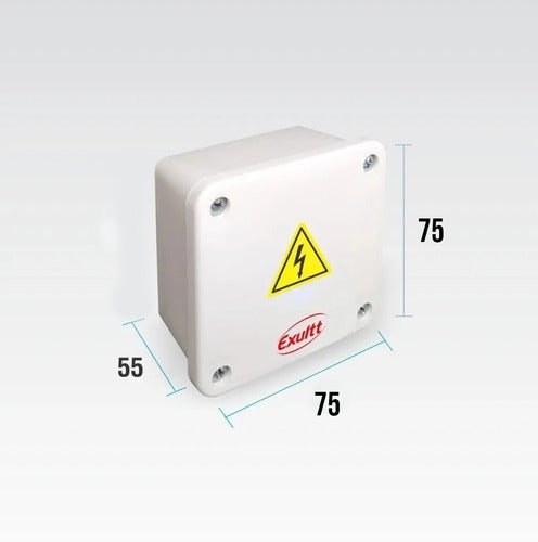 Exultt Waterproof Junction Box 75x75x55 1