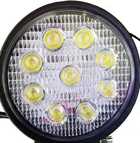 2 Round Off Road 9 LED 27W Agricultural LED Auxiliary Lights 6