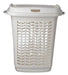 Laundry Basket with Lid Plastic Rectangular Hamper for Bathroom and Laundry Room 0