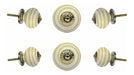 Swirl Out Ceramic Cabinet Drawer Knobs - Set of 6 0