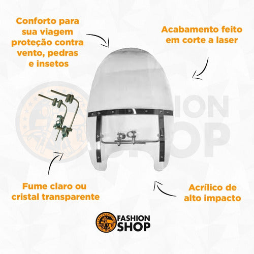 Bolha  Harley Davidson Fat Boy  - Cristal Até 2018 1