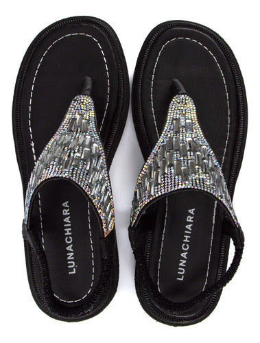 Luna Chiara Women's Lightweight Casual Sandals with Shine - Model 02 1