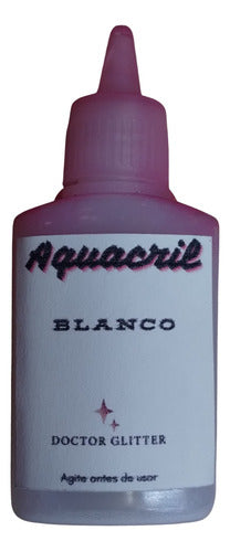 Doctor Glitter Aquacril Pigmento Para Resina Acrilica Blanco 30ml 0