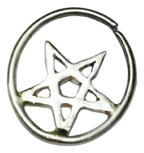 Arbol Divine Septum Helix Fake Lobule Sterling Silver Star Pentagram Piercing 0