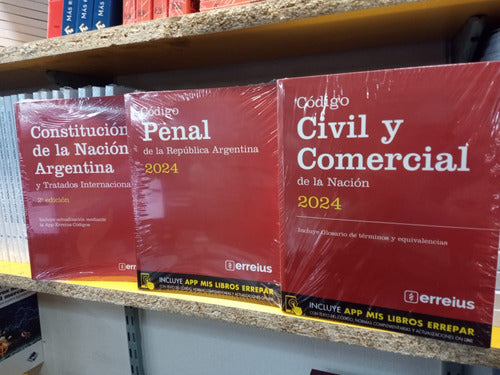 Errepar Combo Codigo Civil + Codigo Penal + Constitucion 0