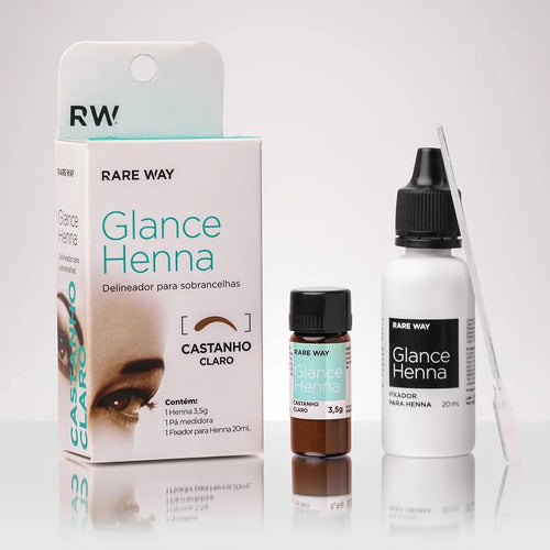 Kit Glance Henna Castanho Claro + Preto 1