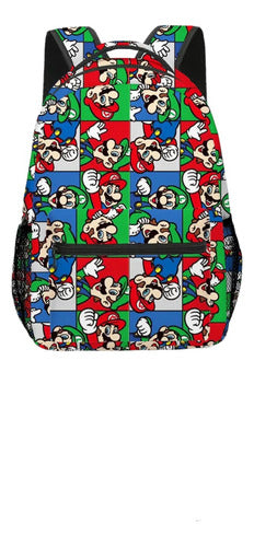 NY Mochila Escolar Liceal Super Mariogrande 2 Reparticiones 0