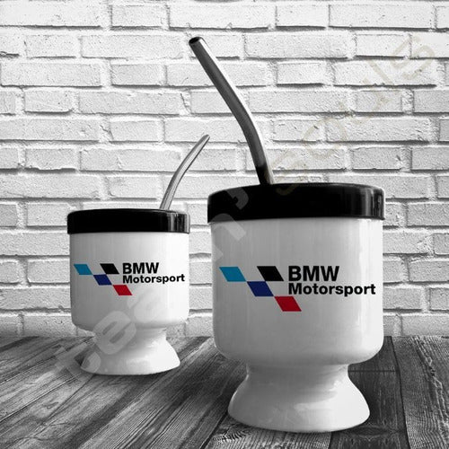 BMW Mate Fierrero | Sport Enthusiasts Mate with Internal Accessory & Self-cleaning Straw - Mate Fierrero | Bmw #048 | Sport / E30 / E21 / E36 / Alpina