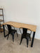 Industrial Wood and Iron Desk Table 120x60cm 3