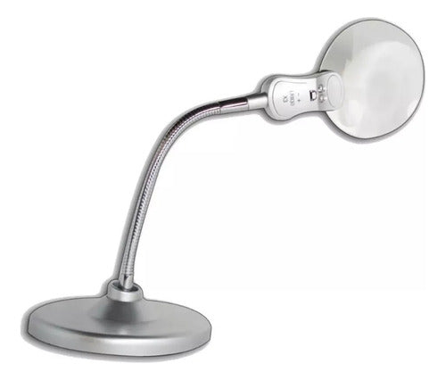 Lampara Lupa Con Luz Led Flexible 90mm 2x /20mm 6x Zd-128 0