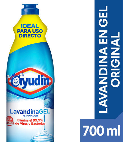 Pack X 12 Unid. Lavandina  Gel Origin 700 Ml Ayudin Lavandi 1