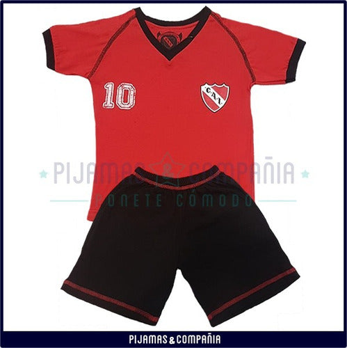 Pijamas y Compania Pijama Independiente Oficial Algodón Futbol Talle 12-16 1