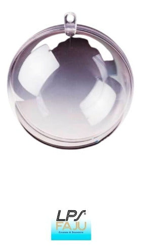 Transparent Interlocking Spheres 8cm x 25 3