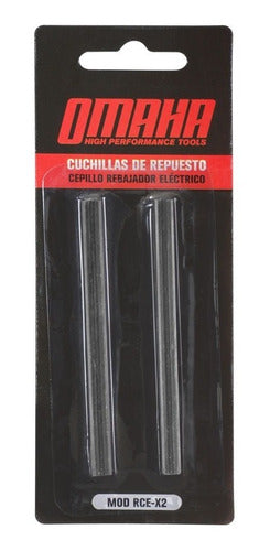 Juego 2 Cuchillas Cepillo Garlopa Omaha 82mm Varias Marcas 1