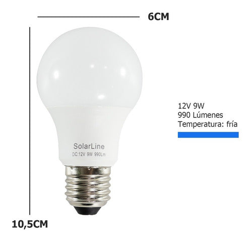 LED Lamp 9W E27 Standard Socket 12 Volts for Solar Power 1