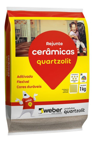 Rejunte Flexível Quartzolit 1kg - Caramelo 0