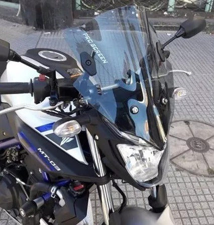 Windshield Yamaha MT03 with Stinger Motos Support 1