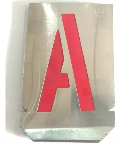 Aluminum Cut-out Stencil Letters 90mm for Painting - Alphabet Stencil 0