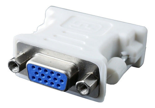 DVI to VGA Adapter DVI-I Male to VGA Female 24+5 Pins - Microcentro 3