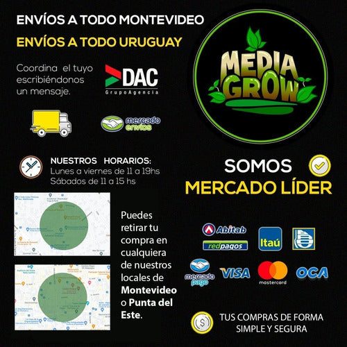 Media Grow Acople Reducción Plástico - 125/150 2